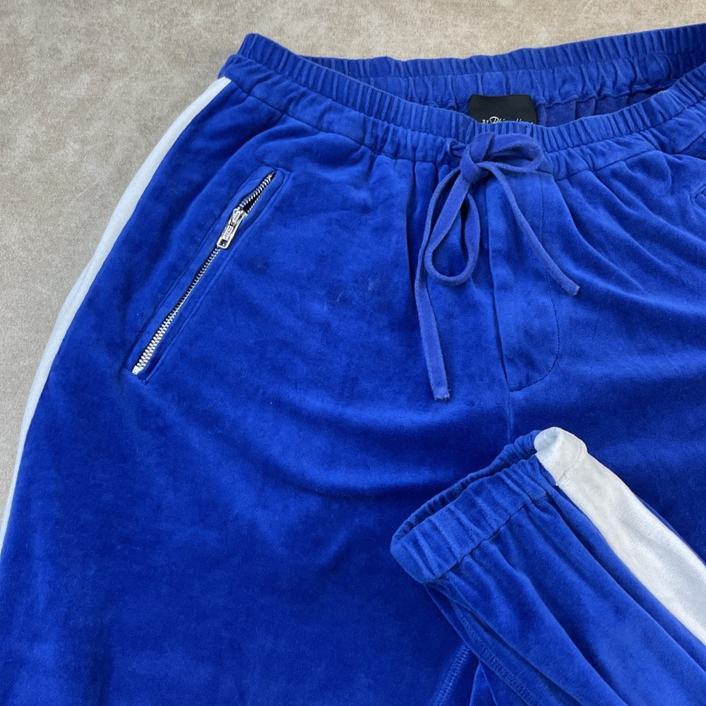 3.1 Phillip Lim Joggers Side Stripe Tapered Sweatpants Velvet Velour Retro Sz‎ M - Picture 9 of 11